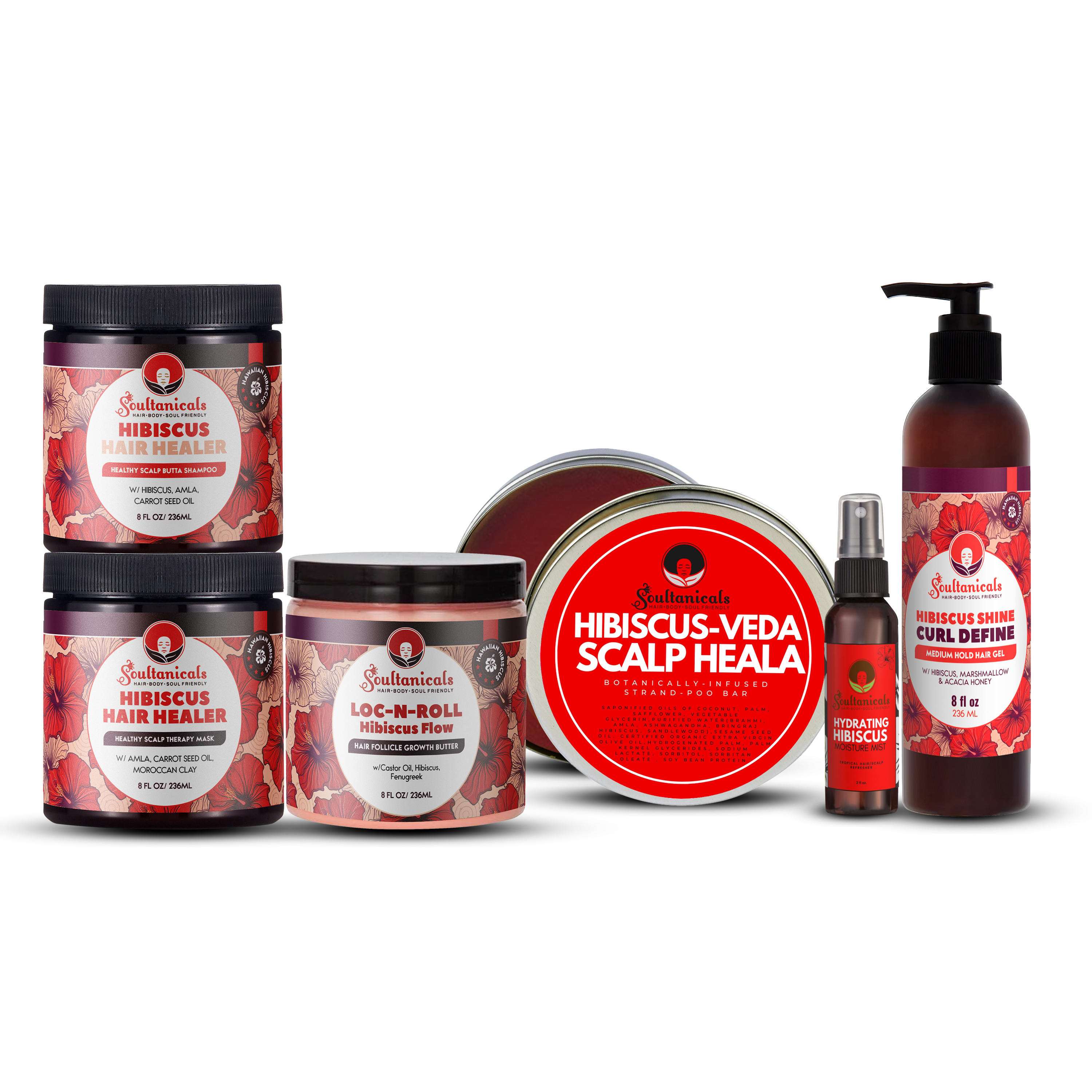Hawaiian Hibiscus- Hair Healing Collection