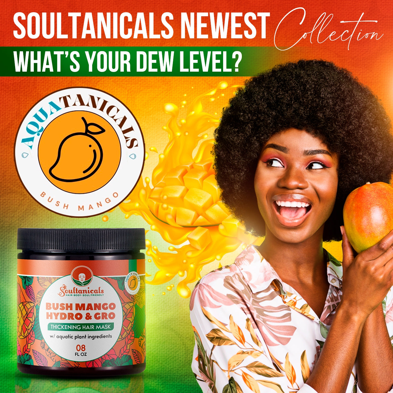 AQUATANICALS- Bush Mango, Hydro & GRO Deep Conditioner