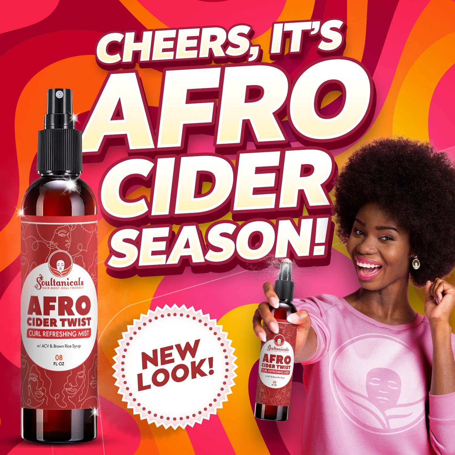 Afro Cider Twist- Curl Refreshing Mist SALON SIZE (Ships by 10/24)