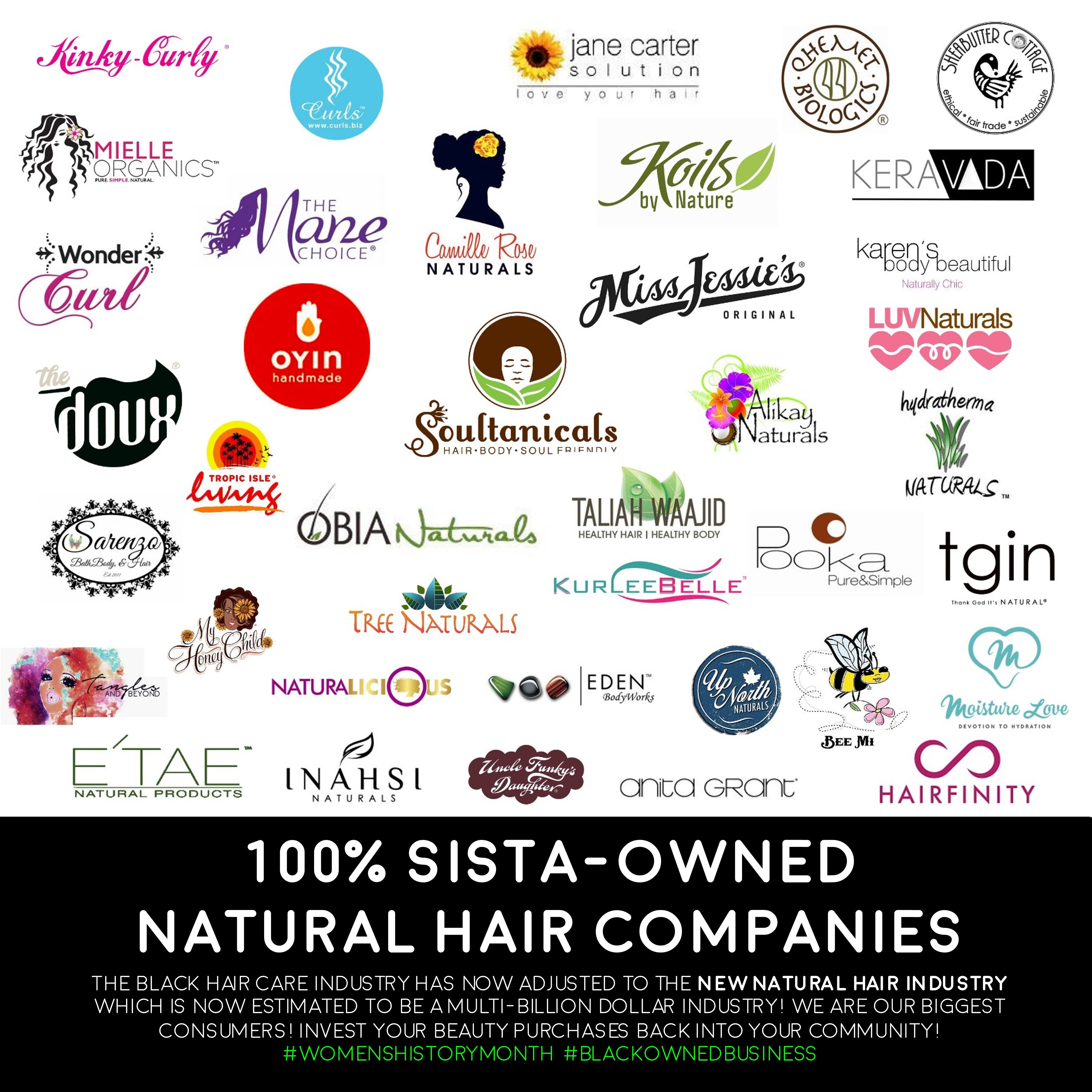 100% Sista-Owned Natural Hair Companies!