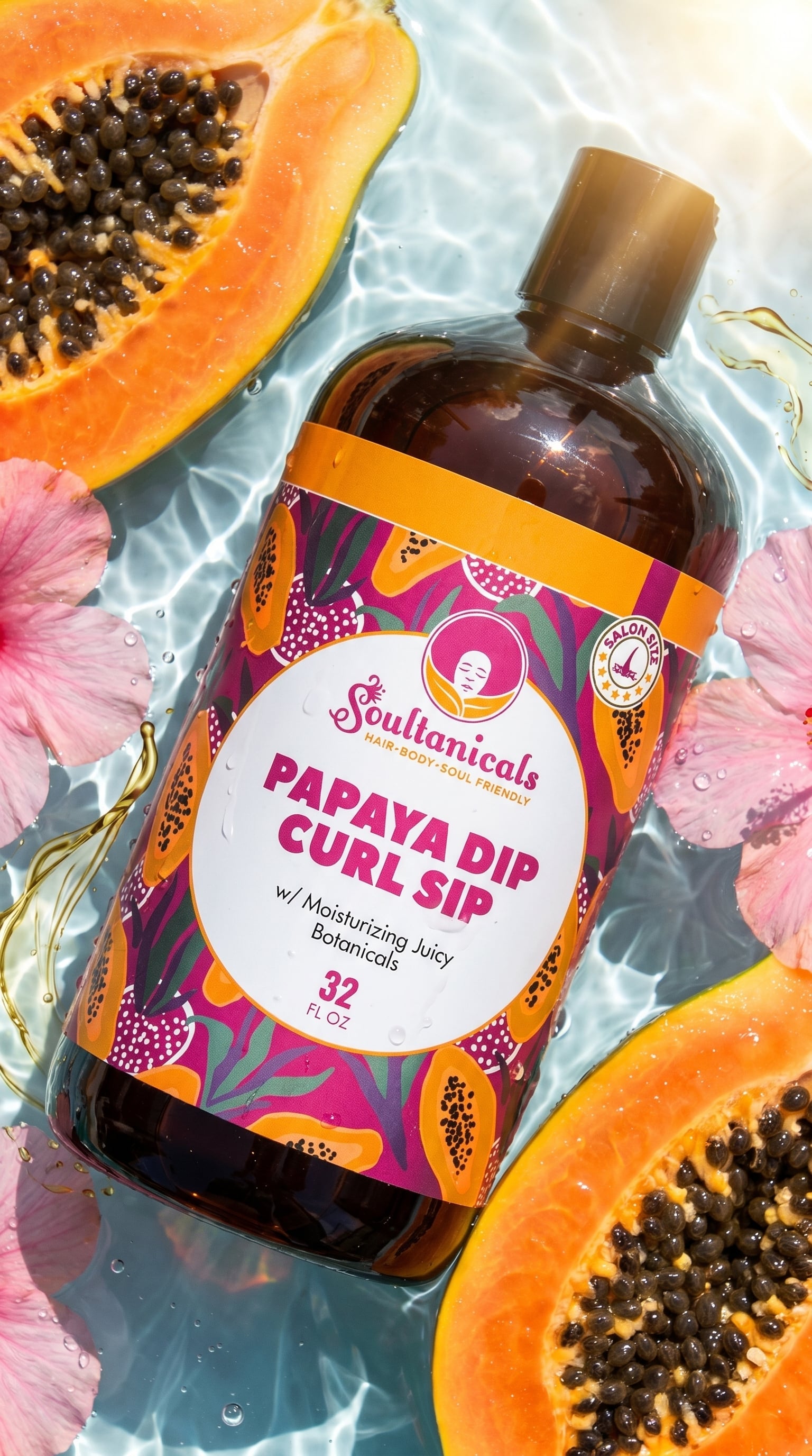 Papaya Dip Curl Sip SALON SIZE (Ships by 6/26)