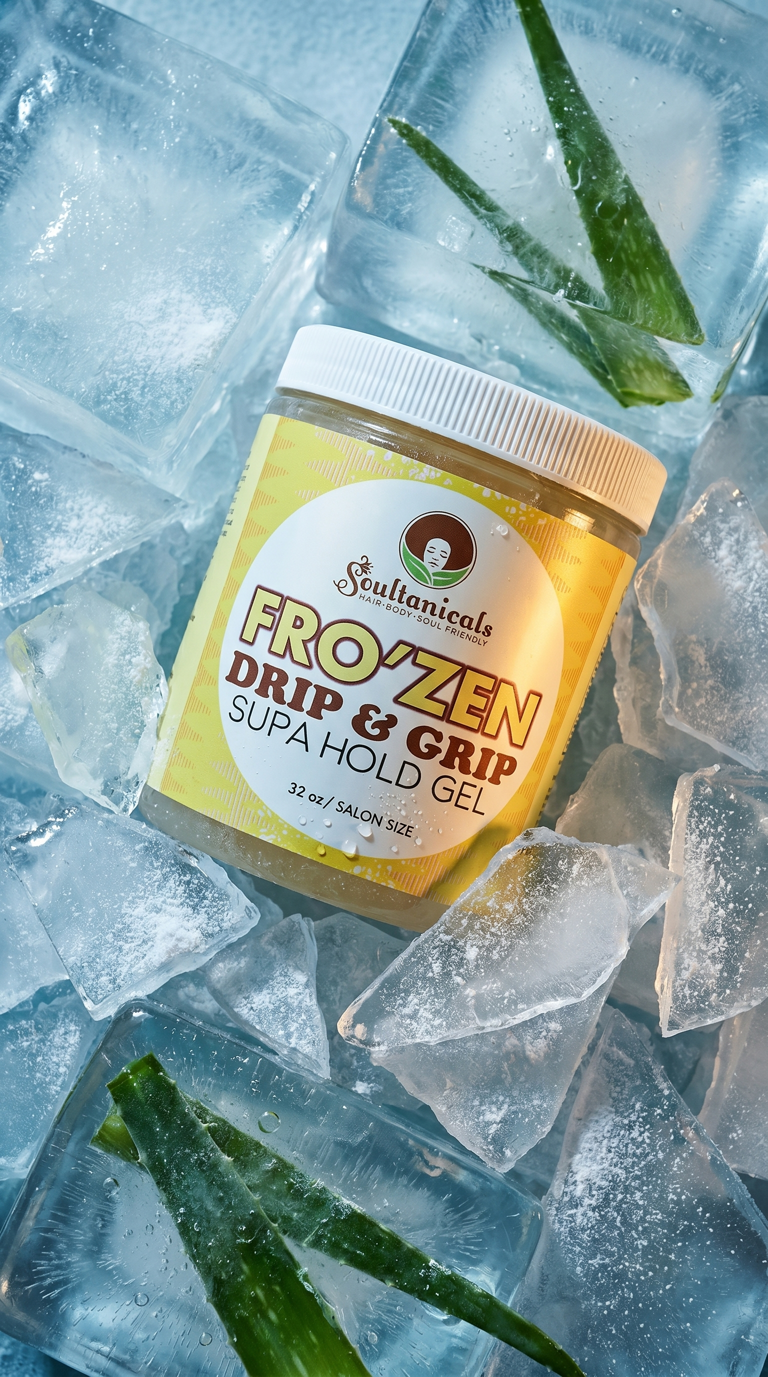 FRO'ZEN- Drip & Grip, Supa Hold Gel- SALON SIZE (Ships by 6/26)