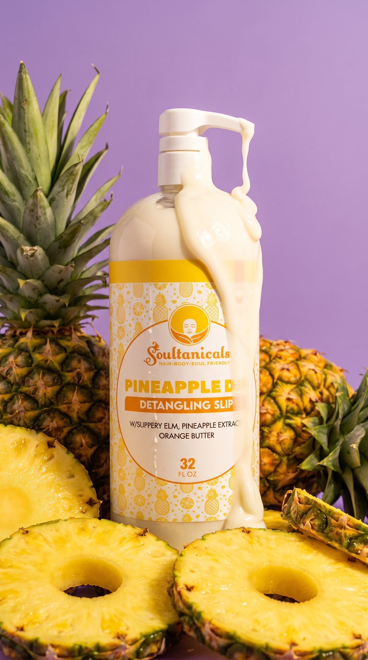 Pineapple Dip Detangling Slip- SALON SIZE (Ships by 7/28)