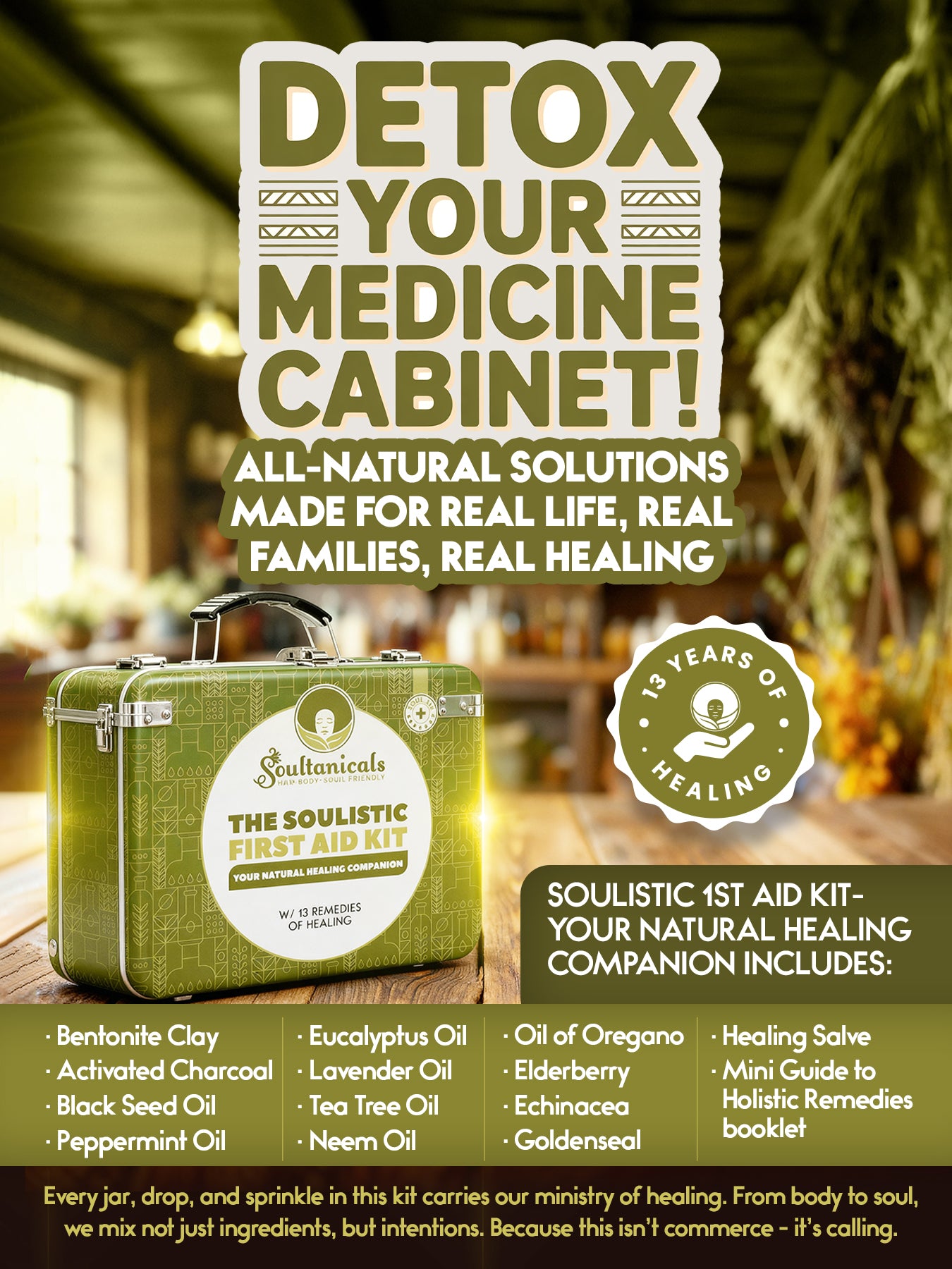 Soulistic 1st Aid Kit- Your Natural Healing Companion (Ships 12/12)