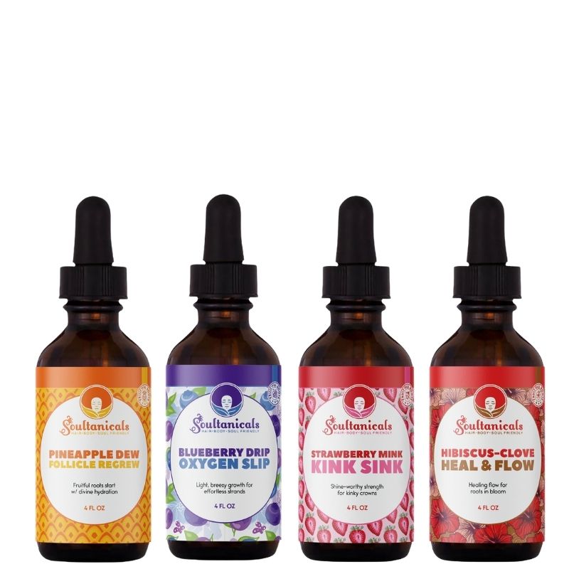 FRUIT'FUL ROOTS- The Full Course Load (4-piece Botanical Hair & Scalp Oil Collection)