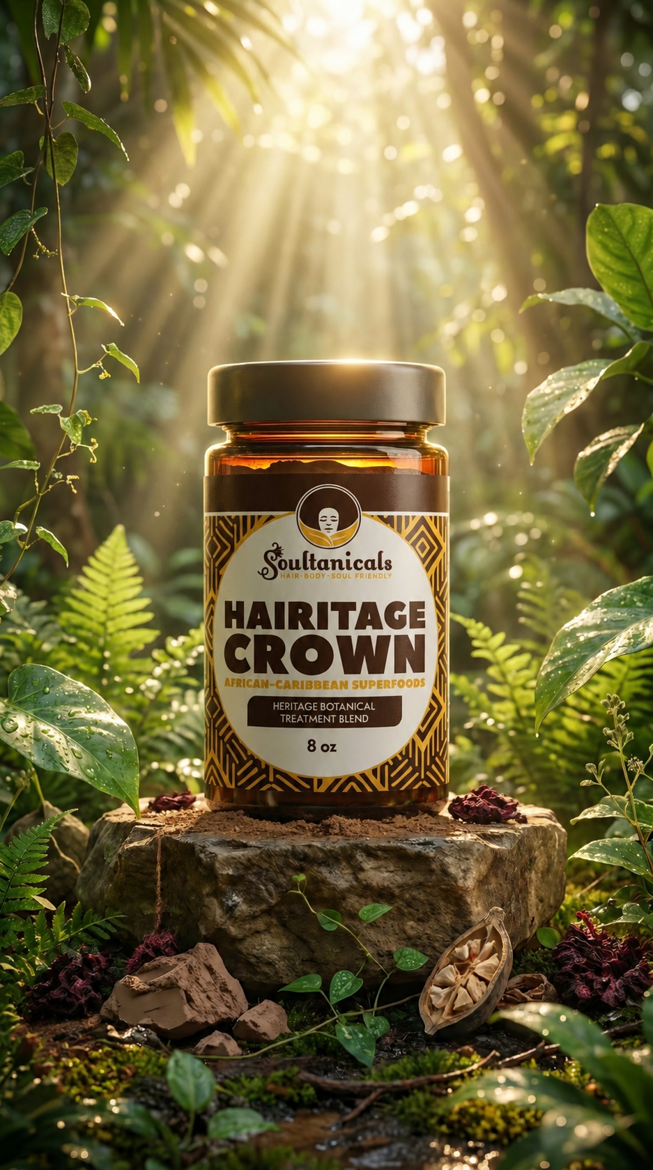 HAIRITAGE CROWN- African-Caribbean Hair Superfoods Treatment Blend