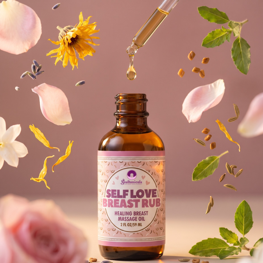 Self Love Breast Rub- Botanical Breast Massage Oil