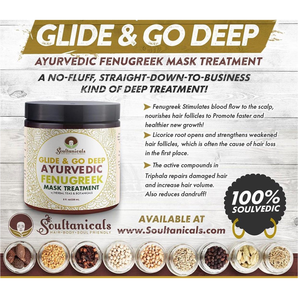 Glide & Go Deep Ayurvedic Fenugreek Mask Treatment