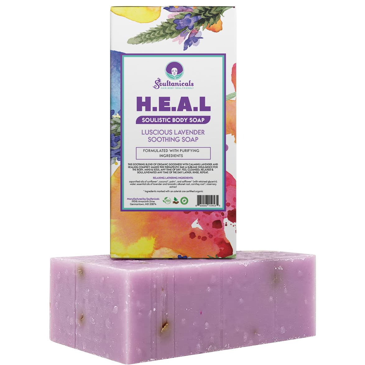 H.E.A.L. Lullaby Lavender Soothing Soap